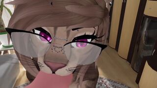 FUTA furry stepsisters fuck for the first time while parents are at work vrchat - porn video