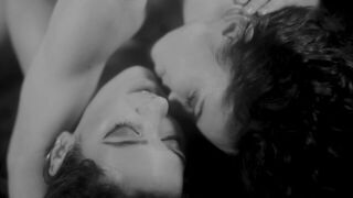 Hot lesbian couple passionate kissing - porn video