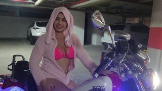 Sexy Colombian Latina in Bikini on Motorbike - porn video