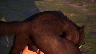 Furry Wolf Fuck Petite Blue Hair Girl Yiff Hentai - porn video