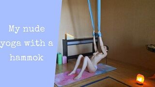 My nude yoga with a hammok - porn video
