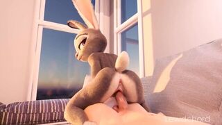 Judy Hopps Riding Your Cock - porn video